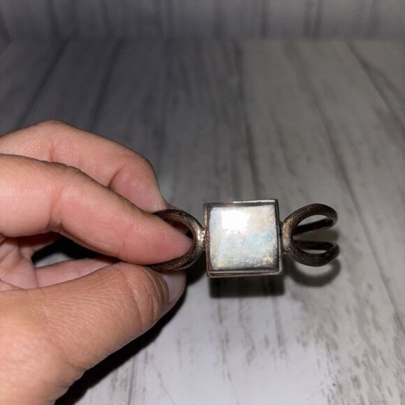 Vintage Sterling Silver Bangle Bracelet - Picture 5 of 6